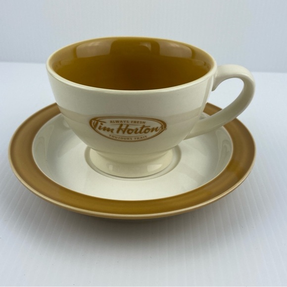Tim Hortons Tea Cup and Saucer with Original Box Collectors 2006 - 8 ounce mug - Picture 6 of 12